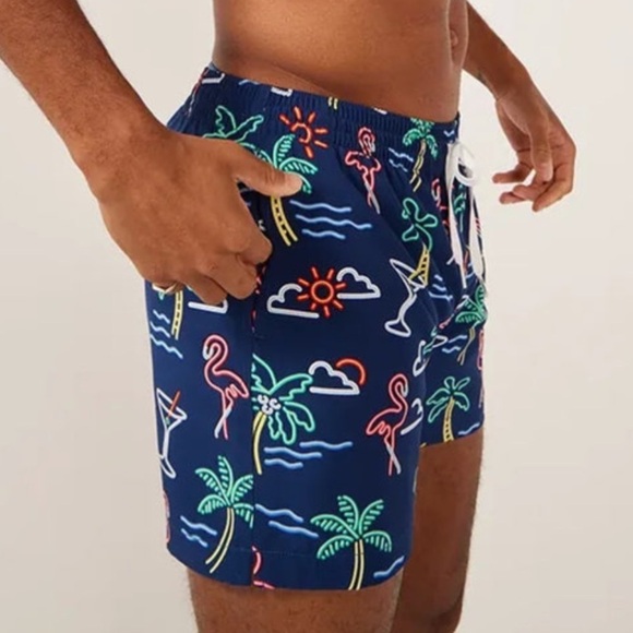 Chubbies the neon lights shorts Tropical Print Swim Shorts men’s medium - Picture 1 of 6